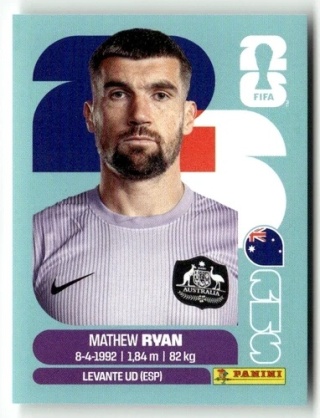 AUS2 Mathew Ryan Australia Base Naklejki FIFA World Cup 2026 Panini