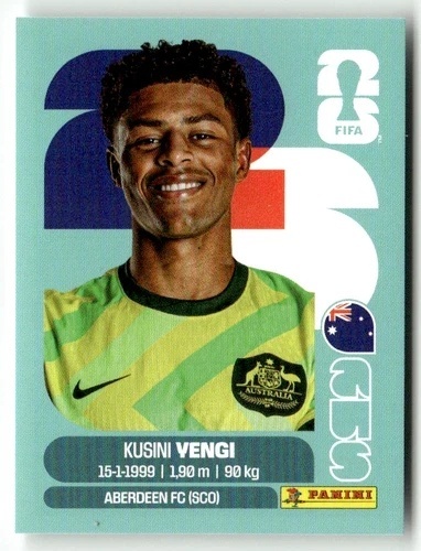 AUS18 Kusini Vengi Australia Base Naklejki FIFA World Cup 2026 Panini