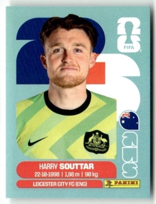 AUS4 Harry Souttar Australia Base Naklejki FIFA World Cup 2026 Panini