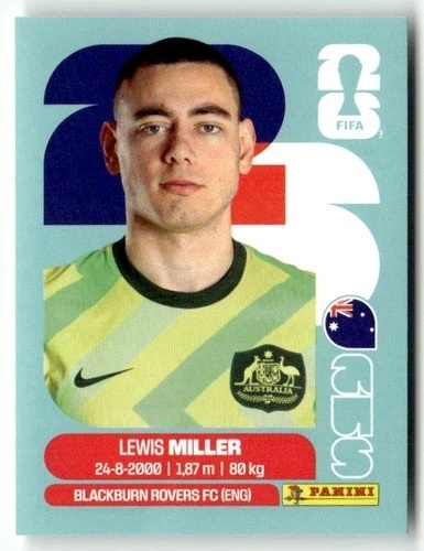 AUS9 Lewis Miller Australia Base Naklejki FIFA World Cup 2026 Panini