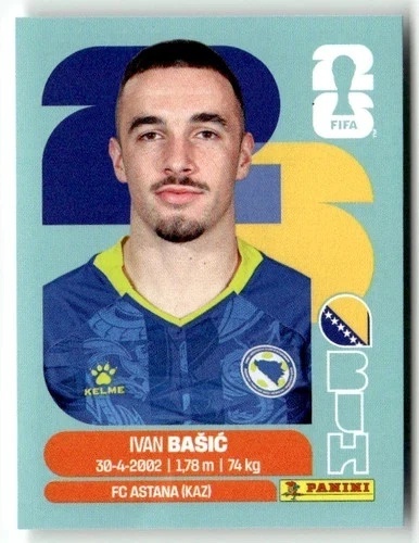 BIH12 Ivan Basic Bośnia i Hercegowina Base Naklejki FIFA World Cup 2026 Panini
