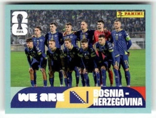 BIH13 Team Photo Bośnia i Hercegowina Base Naklejki FIFA World Cup 2026 Panini