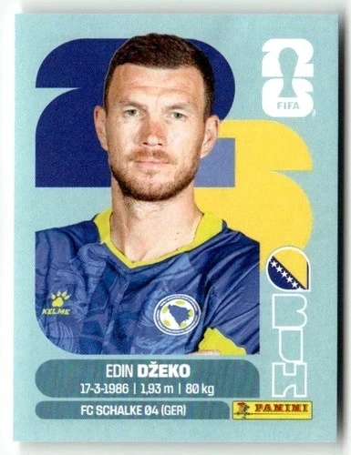 BIH18 Edin Dzeko Bośnia i Hercegowina Base Naklejki FIFA World Cup 2026 Panini