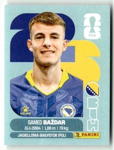 BIH19 Samed Bazdar Bośnia i Hercegowina Base Naklejki FIFA World Cup 2026 Panini