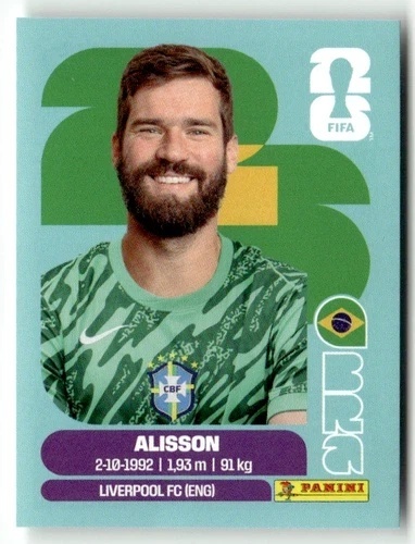 BRA2 Alisson Brazylia Base Naklejki FIFA World Cup 2026 Panini
