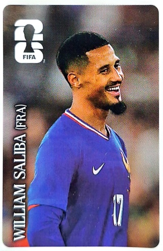 William Saliba Francja Coca-Cola Naklejki FIFA World Cup 2026 Panini