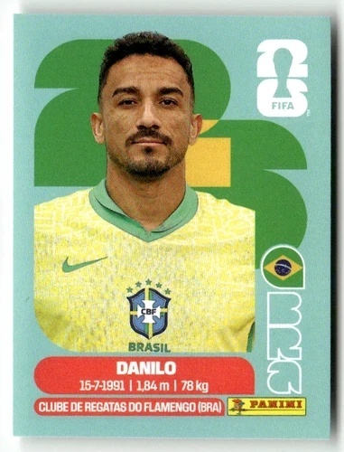 BRA7 Danilo Brazylia Base Naklejki FIFA World Cup 2026 Panini