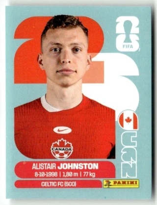 CAN4 Alistair Johnston Kanada Base Naklejki FIFA World Cup 2026 Panini