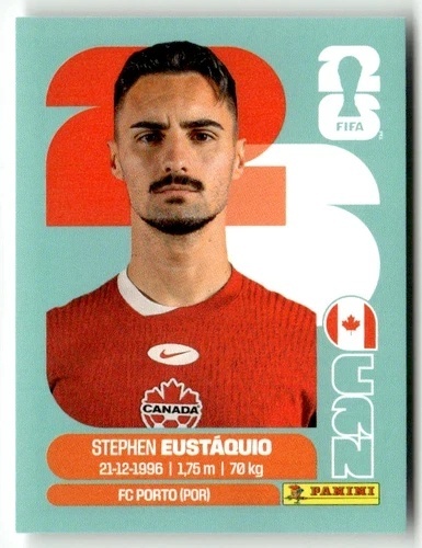 CAN10 Stephen Eustáquio Kanada Base Naklejki FIFA World Cup 2026 Panini