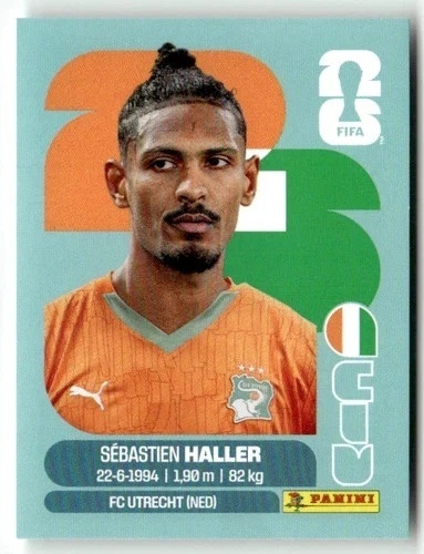 CIV16 Sébastien Haller WKS Base Naklejki FIFA World Cup 2026 Panini