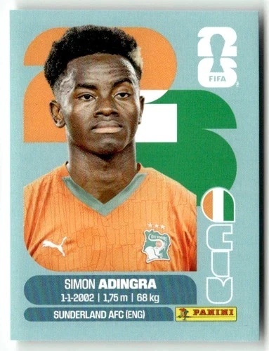 CIV17 Simon Adingra WKS Base Naklejki FIFA World Cup 2026 Panini