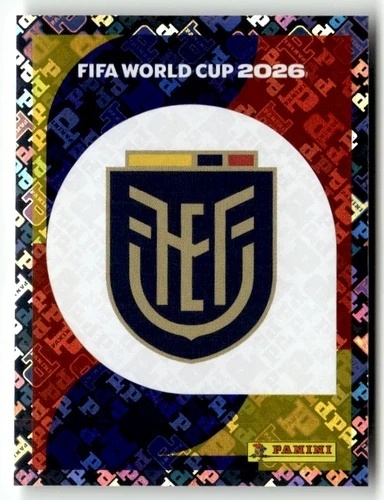 ECU1 Emblem Ekwador foil Naklejki FIFA World Cup 2026 Panini