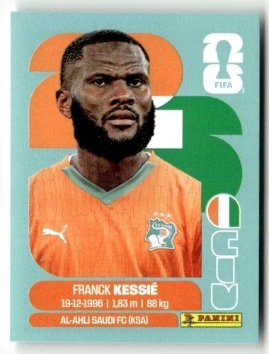 CIV10 Franck Kessie WKS Base Naklejki FIFA World Cup 2026 Panini