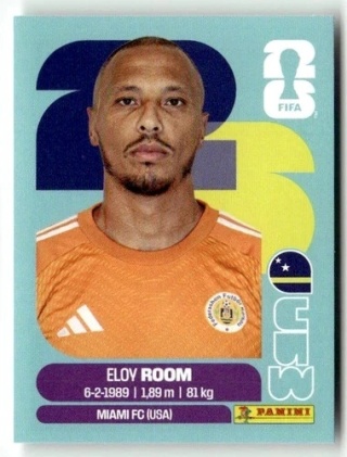 CUW2 Eloy Room Curaçao Base Naklejki FIFA World Cup 2026 Panini