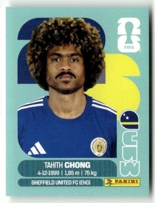 CUW14 Tahith Chong Curaçao Base Naklejki FIFA World Cup 2026 Panini