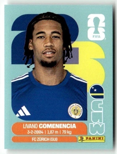 CUW9 Livano Comenencia Curaçao Base Naklejki FIFA World Cup 2026 Panini