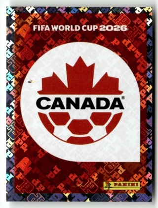 CAN1 Emblem Kanada foil Naklejki FIFA World Cup 2026 Panini