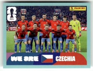 CZE13 Team Photo Czechy Base Naklejki FIFA World Cup 2026 Panini