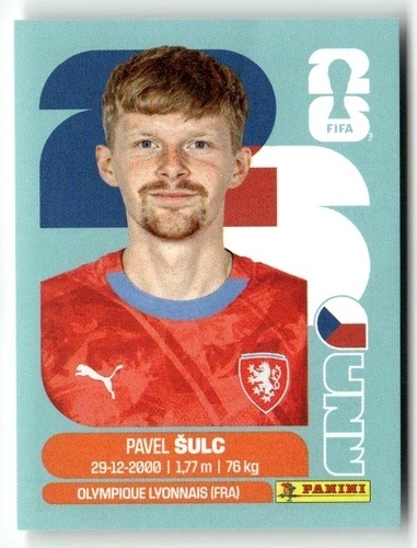 CZE14 Pavel Sulc Czechy Base Naklejki FIFA World Cup 2026 Panini