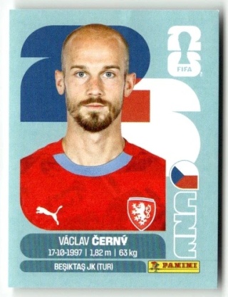 CZE18 Vaclav Cerny Czechy Base Naklejki FIFA World Cup 2026 Panini