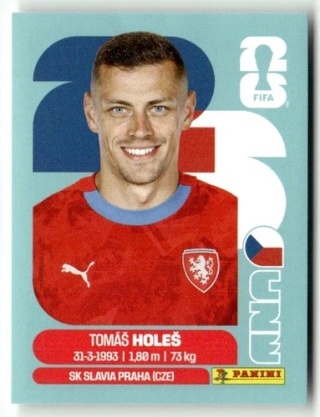 CZE7 Tomas Holes Czechy Base Naklejki FIFA World Cup 2026 Panini