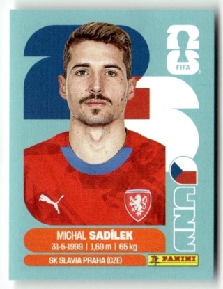 CZE9 Michal Sadilek Czechy Base Naklejki FIFA World Cup 2026 Panini