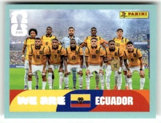 ECU13 Team Photo Ekwador Base Naklejki FIFA World Cup 2026 Panini