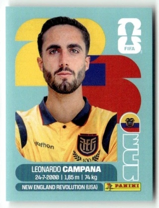 ECU15 Leonardo Campana Ekwador Base Naklejki FIFA World Cup 2026 Panini