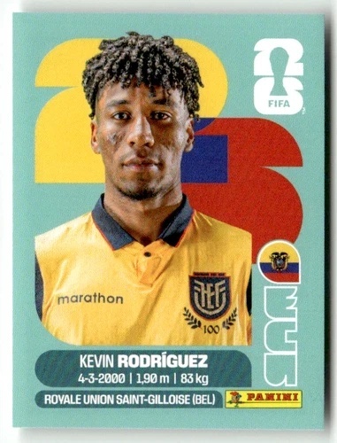 ECU19 Kevin Rodriguez Ekwador Base Naklejki FIFA World Cup 2026 Panini