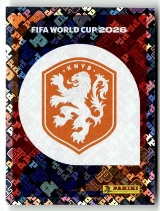 NED1 Emblem Holandia foil Naklejki FIFA World Cup 2026 Panini