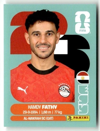EGY12 Hamdy Fathy Egipt Base Naklejki FIFA World Cup 2026 Panini
