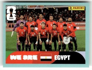 EGY13 Team Photo Egipt Base Naklejki FIFA World Cup 2026 Panini