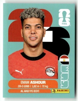 EGY15 Emam Ashour Egipt Base Naklejki FIFA World Cup 2026 Panini