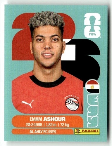EGY15 Emam Ashour Egipt Base Naklejki FIFA World Cup 2026 Panini