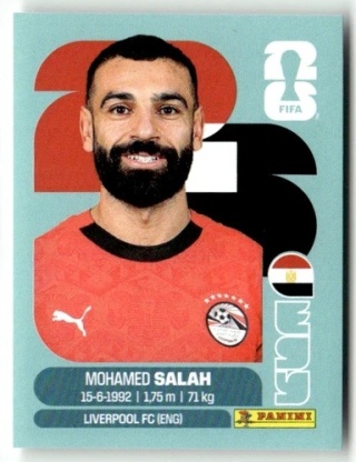 EGY17 Mohamed Salah Egipt Base Naklejki FIFA World Cup 2026 Panini