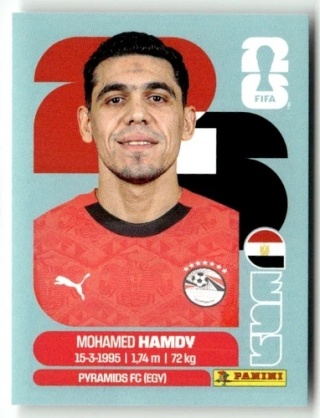 EGY4 Mohamed Hamdy Egipt Base Naklejki FIFA World Cup 2026 Panini