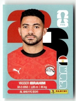 EGY5 Yasser Ibrahim Egipt Base Naklejki FIFA World Cup 2026 Panini