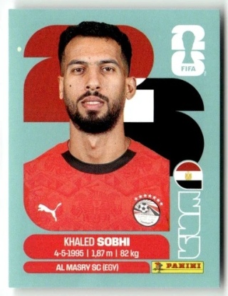 EGY6 Khaled Sobhi Egipt Base Naklejki FIFA World Cup 2026 Panini