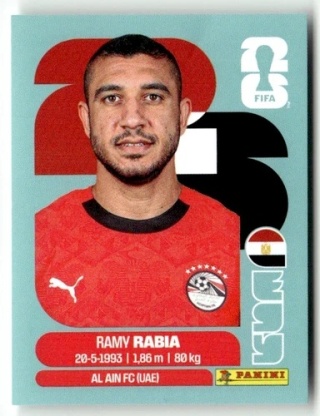 EGY7 Ramy Rabia Egipt Base Naklejki FIFA World Cup 2026 Panini