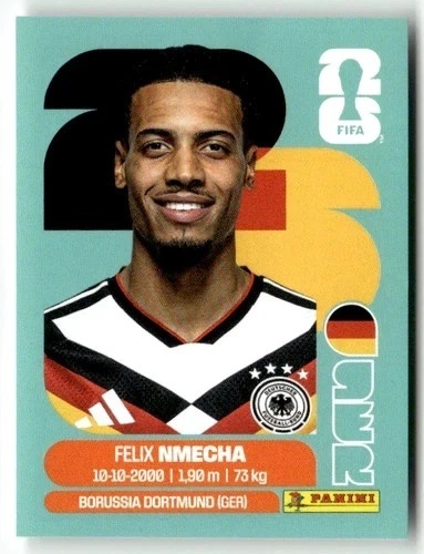 GER12 Felix Nmecha Niemcy Base Naklejki FIFA World Cup 2026 Panini