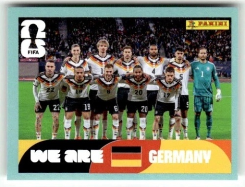 GER13 Team Photo Niemcy Base Naklejki FIFA World Cup 2026 Panini