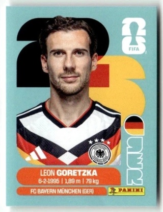 GER14 Leon Goretzka Niemcy Base Naklejki FIFA World Cup 2026 Panini