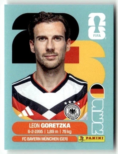 GER14 Leon Goretzka Niemcy Base Naklejki FIFA World Cup 2026 Panini