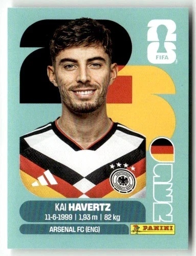 GER17 Kai Havertz Niemcy Base Naklejki FIFA World Cup 2026 Panini