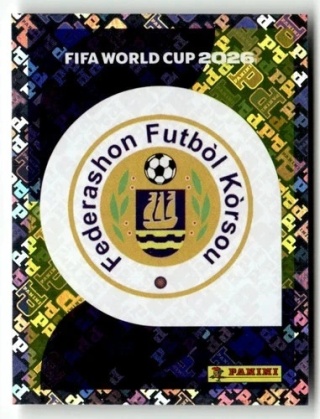 CUW1 Emblem Curaçao foil Naklejki FIFA World Cup 2026 Panini