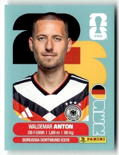 GER7 Waldemar Anton Niemcy Base Naklejki FIFA World Cup 2026 Panini