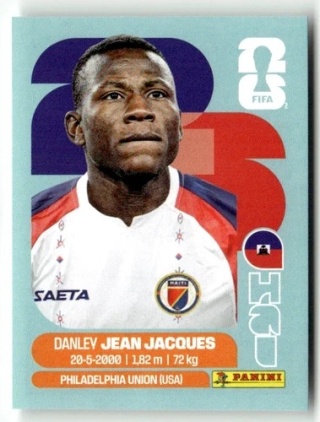 HAI11 Danley Jean Jacques Haiti Base Naklejki FIFA World Cup 2026 Panini