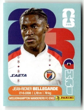 HAI12 Jean-Ricner Bellegarde Haiti Base Naklejki FIFA World Cup 2026 Panini