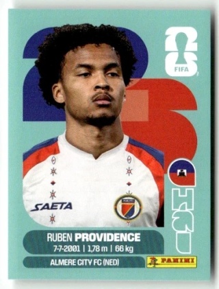 HAI17 Ruben Providence Haiti Base Naklejki FIFA World Cup 2026 Panini