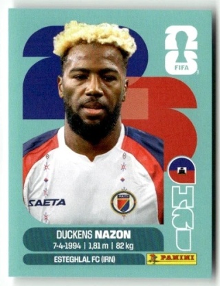 HAI18 Duckens Nazon Haiti Base Naklejki FIFA World Cup 2026 Panini